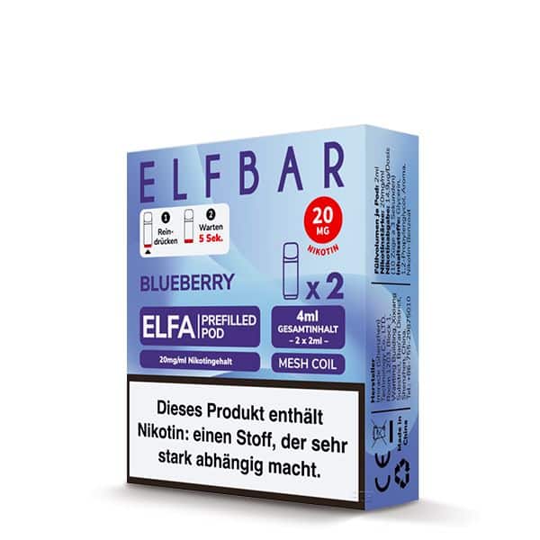 Elfbar ELFA CP Prefilled Pod - Blueberry Verpackung